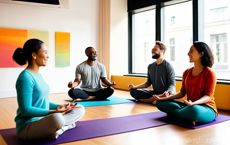 요가강사 워라밸 유지하기 - **Prompt 1: Serene Self-Practice and Rejuvenation**
    "A female yoga instructor, in her late 30s t...