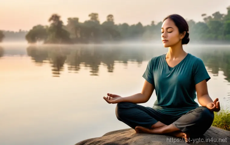 요가강사와 심리학 - **Prompt:** A brightly lit, spacious yoga studio with wooden floors and natural light streaming thro...